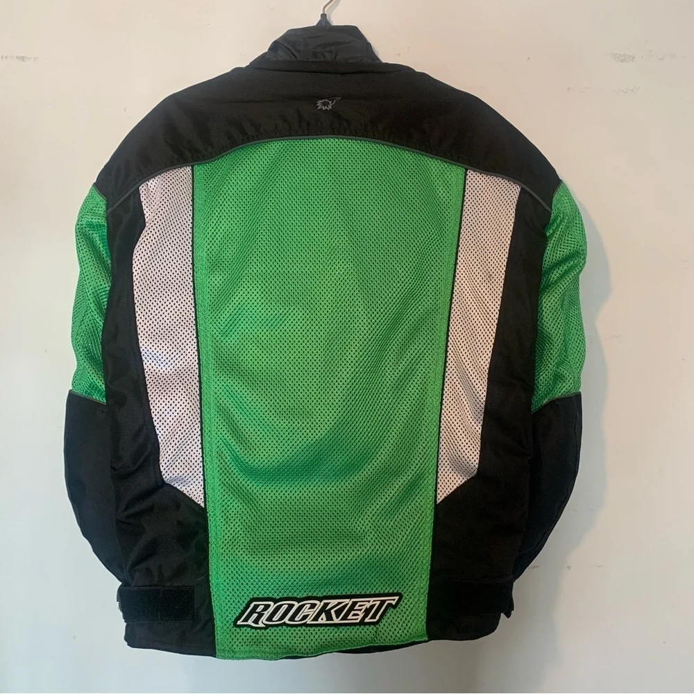 Joe Rocket Phoenix 5.0 green and Black Motorcycle Jacket Size XL